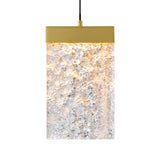 1587P6-1-624 Lava Integrated LED Brass Mini Pendant