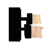 1588W24-2-101 Stagger Integrated LED Black Vanity Light