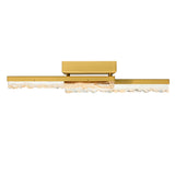 1588W24-2-624 Stagger Integrated LED Brass Vanity Light