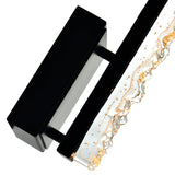 1588W5-1-101 Stagger Integrated LED Black Wall Light