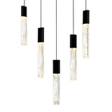 1589P12-5-101 Greta Integrated LED Black Mini Pendant