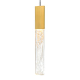 1589P12-5-624 Greta Integrated LED Brass Mini Pendant