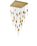 1589P28-25-624 Greta Integrated LED Brass Chandelier