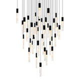 1589P36-41-101 Greta Integrated LED Black Chandelier