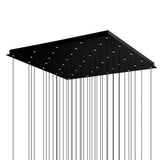 1589P36-41-101 Greta Integrated LED Black Chandelier