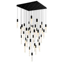 1589P36-41-101 Greta Integrated LED Black Chandelier