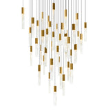 1589P36-41-624 Greta Integrated LED Brass Chandelier