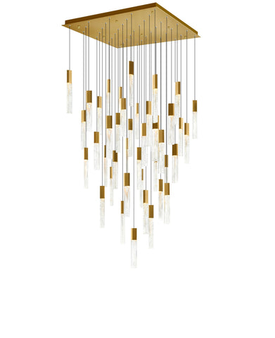 1589P36-41-624 Greta Integrated LED Brass Chandelier