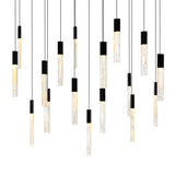 1589P48-17-101-RC Greta Integrated LED Black Chandelier