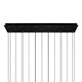 1589P48-17-101-RC Greta Integrated LED Black Chandelier