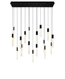 1589P48-17-101-RC Greta Integrated LED Black Chandelier