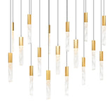 1589P48-17-624-RC Greta Integrated LED Brass Chandelier