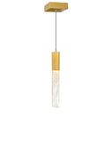 1589P5-1-624 Greta Integrated LED Brass Mini Pendant