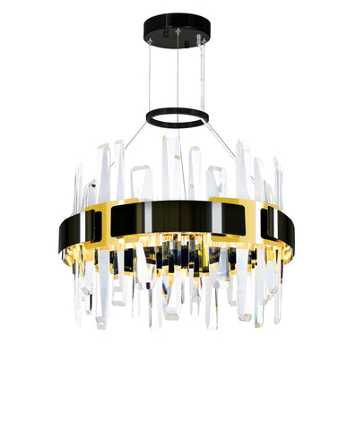 1592P18-612 Aya LED Integrated Pearl Black Chandelier