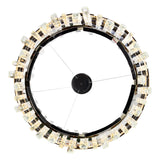 1592P24-612 Aya LED Integrated Pearl Black Chandelier