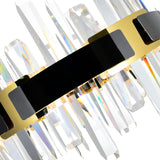 1592P32-3-612 Aya LED Integrated Pearl Black Chandelier