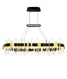 1592P43-612-RC Aya LED Integrated Pearl Black Chandelier