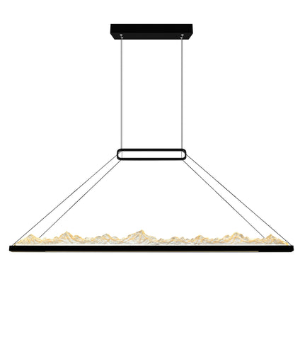 1601P62-101 Himalayas Integrated LED Black Chandelier