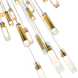 1606P33-37-602 Olinda LED Integrated Satin Gold Chandelier