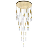 1606P33-37-602 Olinda LED Integrated Satin Gold Chandelier