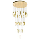 1606P33-37-602 Olinda LED Integrated Satin Gold Chandelier