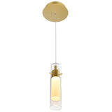 1606P5-1-602 Olinda LED Integrated Satin Gold Mini Pendant