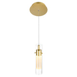 1606P5-1-602 Olinda LED Integrated Satin Gold Mini Pendant