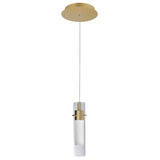 1606P5-1-602 Olinda LED Integrated Satin Gold Mini Pendant