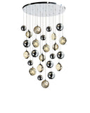 1673P24-13-613 Salvador 24 in LED Integrated Polished Nickel Chandelier