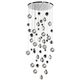 1673P32-23-613 Salvador 32 in LED Integrated Polished Nickel Chandelier