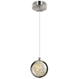 1673P4-1-613 Salvador 4 in LED Integrated Polished Nickel Pendant