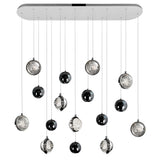 1673P40-9-613-RC Salvador 40 in LED Integrated Polished Nickel Chandelier