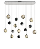 1673P40-9-613-RC Salvador 40 in LED Integrated Polished Nickel Chandelier