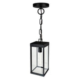 1695P7-1-101 Windsor 1 Light Black Outdoor Ceiling Light