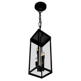 1695P8-4-101 Windsor 4 Light Black Outdoor Ceiling Light