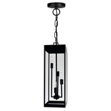 1695P8-4-101 Windsor 4 Light Black Outdoor Ceiling Light