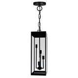 1695P8-4-101 Windsor 4 Light Black Outdoor Ceiling Light