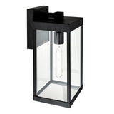 1695W6-1-101 Windsor 1 Light Black Outdoor Wall Light