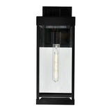 1695W6-1-101 Windsor 1 Light Black Outdoor Wall Light