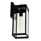 1695W6-1-101 Windsor 1 Light Black Outdoor Wall Light