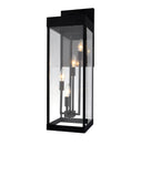 1695W8-4-101 Windsor 4 Light Black Outdoor Wall Light