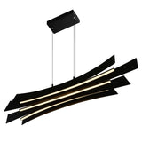 1698P50-101 Candora Integrated LED Black Chandelier