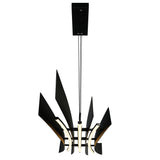 1698P50-101 Candora Integrated LED Black Chandelier