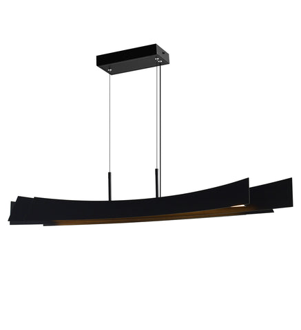 1698P50-101 Candora Integrated LED Black Chandelier