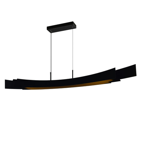 1698P72-101 Candora Integrated LED Black Chandelier