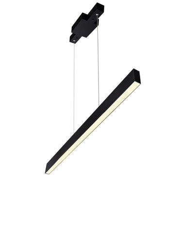 1701P47-101 Pienza 47 in LED Integrated Black Chandelier