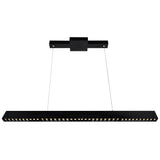 1701P52-A-101 Pienza 52 in LED Integrated Black Chandelier