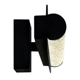 1702W24-101 Fiji Integrated LED Black Outdoor Wall Light