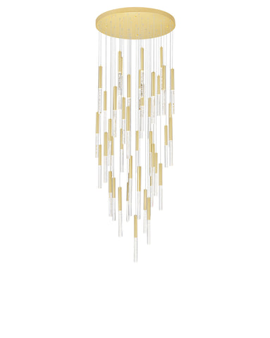 1703P32-45-602 Dragonswatch LED Integrated Chandelier with Satin Gold Finish