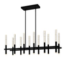 1703P48-12-101-RC Dragonswatch Integrated LED Black Chandelier